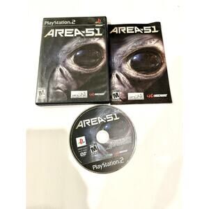Area 51 PlayStation 2 Video Game W/ Complete Manual PS2 CIB Shooter